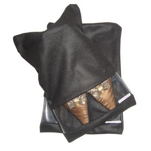2 Sacos Para Sapatos Feltro Preto