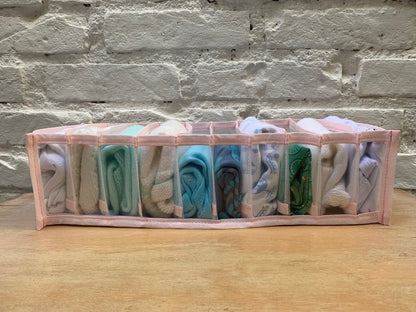 Organizador para gavetas de roupas de bebe ou roupas intimas.