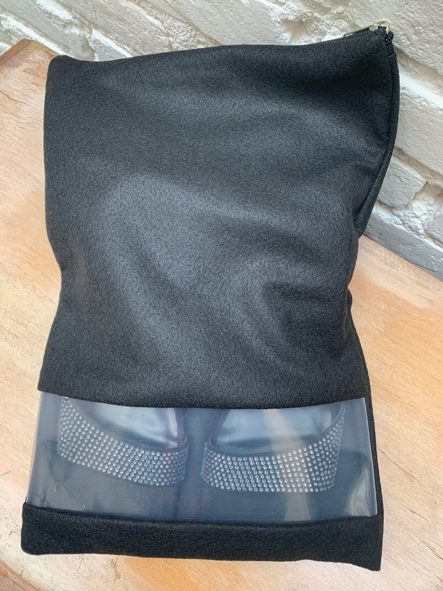 2 Sacos Para Sapatos Feltro Preto