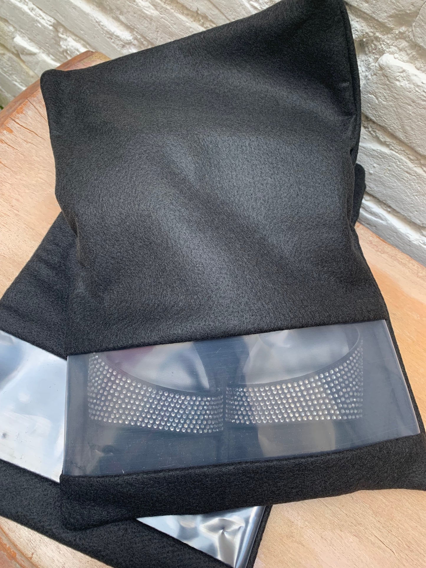 2 Sacos Para Sapatos Feltro Preto